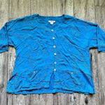 Blue silk blouse with koi fish Photo 0