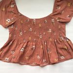 LA Hearts L.A. Hearts Pac Sun smocked floral boho crop blouse, size small Photo 1