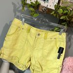 INC Linen Shorts Endless Summer Lemon Lime International Concepts 8Petite Photo 3