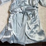 Victoria's Secret NWT Victoria’s Secret Y2K Baby Blue Silky Robe Photo 2