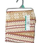 Time & Tru NWT  Women’s XL High-Rise Fair Isle Print Fitted Leggings Red Beige Photo 1