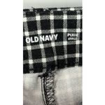 Old Navy  women’s High-Waisted Pixie Skinny Ankle black white check Pants size 12 Photo 3