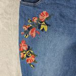 Woman Within  Embroidered Floral Blue Jeans Women's Size 24W Photo 2