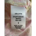 Miken Swim Yellow Pink Tie Dye Gold Beach Print Swim Cover Up Small Photo 7