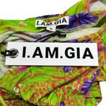 I am gia I. AM. GIA. Svana Hibiscus Print Cut‎ Out Halter Mini Dress Bodycon Small NWT Photo 6