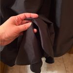 Monique Lhuillier Bridesmaid black v neck trumpet gown Photo 4