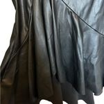 New York And Company  black faux leather midi skirt size 14 Photo 2