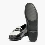 NEW G.H. Bass Whitney Weejuns Loafers Black White Leather 5.5 Photo 8