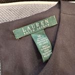 Ralph Lauren NWT  Black Sleeveless Split Pleated Blouse‎ Medium Corporate Goth Photo 2