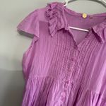 Free People  Short Sleeve Pink Blouse Top Photo 3