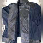 Lucky Brand  black jacket‎ with leather trim. Photo 3