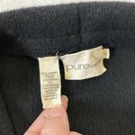 DKNY Pure Black Wrap Cardigan Lambs Wool Cashmere Women’s Small Bell Sleeve Lux Photo 5