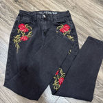 Vanilla Star Jeans Topshop Vanilla Star Floral embroidered Moto Jeans Photo 2