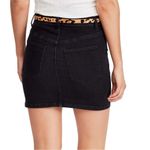 Topshop  Black Denim Mini Skirt Photo 1