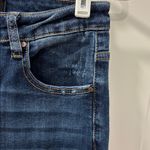 Risen Frannie Palazzo Raw Hem Jeans Size 5/27 Dark Wash Wide Leg Cropped EUC Photo 10