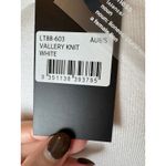 LIONESS  Sweater Women Small White Vallery Knit Cardigan NWT Preppy‎ Academia Photo 7