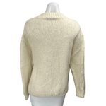 ZARA Women's Cream Wool Long Sleeve Mock Neck Knit Pullover Sweater Top Size L Photo 1