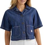 Lee Blue Denim Cropped Top Photo 0