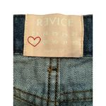 Revice Denim Revice Women’s Patchwork Jeans Size 28 Distressed Denim High Rise Raw Hem USA Photo 2