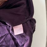 Calypso St. Barth  100% Silk Long Sleeve Button Down Pocket Blouse Dark Purple M Photo 7