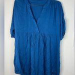💙 Loose Fit Blue Babydoll Tunic Top Photo 2