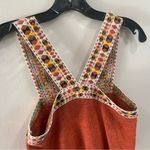 Madewell  | Embroidered  Sweater Knit Tank in Burnt Orange Size XS Photo 3