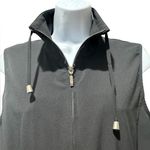 Zenergy by Chico’s Black Zip Front Vest Size 0 (XS) Adjustable Collar Pockets Photo 1