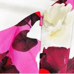 Theia Zibeline NEW floral One Shoulder Gown size 8 Pink Photo 10