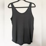 Quince Black Double Scoop Neck Tank Top Sz S Photo 3