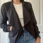 BCBGeneration Women's Medium Black Cropped Open Front Asymmetrical Blazer Photo 12