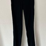 Madewell  Black Leggings with White Stripe Photo 0