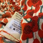 Max Studio  Wide Leg Double V Rouched Shoulder Smocked Waist Pull On Red Poppy XS Photo 7