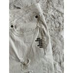 a.n.a  Womens Ankle Jeans Size 10 Modern Fit Embellished‎ Distressed Stretch Bone Photo 4
