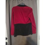 R&K Originals Red & Black Colorblock Blazer, Faux Suede Jacket, Women's Size 10 Photo 1