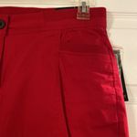 kim rogers  Comfort Waist Crop Pants size 12 brand new color red two front pocket Photo 2