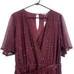 Baltic Born NWT Grace Sparkle Sequin Wrap Gown Maxi Dress Mulberry XXXL Photo 4