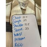 Chico's Womens 0 US 4/6 Blanket Coat Jacket Cream Striped Pockets Belt 2 Button Photo 10