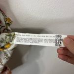 ZARA Women’s White and Multicolored Floral Button Down Shirt Size Medium Photo 3