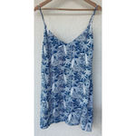 Reformation Marlow Palm Tree Mini Dress Slit XL Bali Surf Tropical Slip Vacation Photo 3