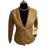 Love Stitch Embroidery Patch Distressed Tan Jacket Size Small NWT Photo 6