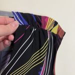 Women's Voir Voir Bright Multicolor Short Sleeve Drop Waist Round Neck Dress 12 Black Photo 6