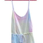 Wildfox Swim Dream Pool Party Romper Pastel Tie Dye Terrycloth Cover NWT Large Photo 0