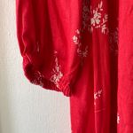 Billabong  Red Floral Long Sleeve Tunic Dress Photo 10