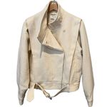 Reiss Clara Short Biker Jacket Size US/10 Photo 8