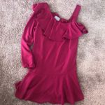 Skies Are Blue NWT  ruffle pink mini dress medium Photo 0