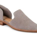 Dolce Vita D’Orsay Flats Kanon Perforated Suede Grey Shoes Size 10 New with Box Photo 0