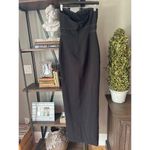 Likely  Vas Strapless Mesh Evening Gown Black Womens Size 8 Photo 9