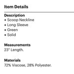 Milly  Green Knit Oversized Button Front Cardigan Sweater Womens L Dark Academia Photo 2