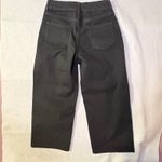 Quince Bella Stretch Patch pocket wide leg Black Cropped Jeans High Rise Utility Photo 11