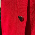 M By Marled Size Large Red sweater with gold heart buttons Photo 3
